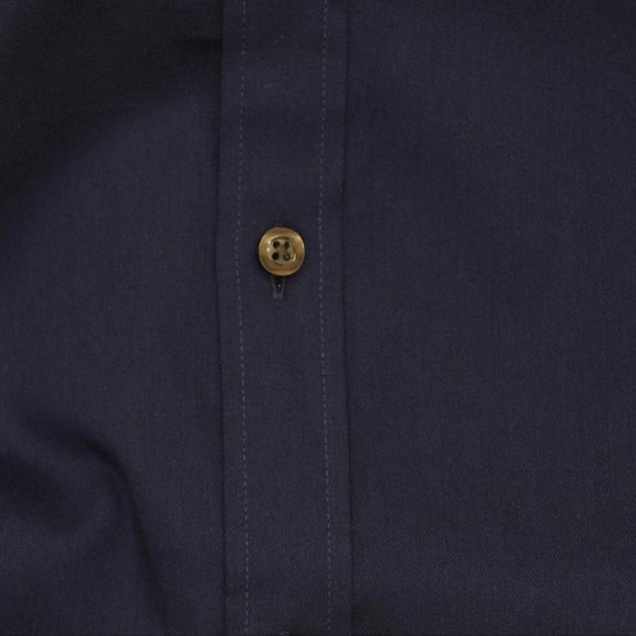 Michael Kors Men Slim-Fit Blue Long-Sleeve Stretch Dress Shirt Blue M 15 34/35 - Picture 4 of 6